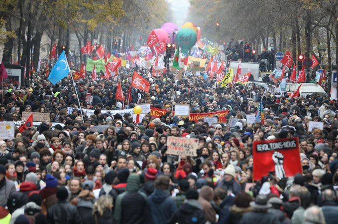 Francuska štrajk 5 decembar