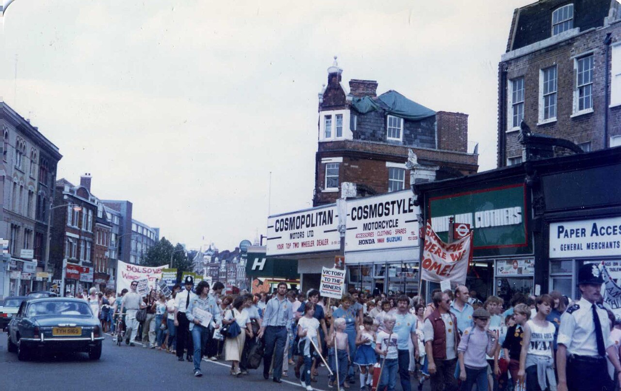 Miners strike solidarity Image sludgegulper Wikimedia Commons