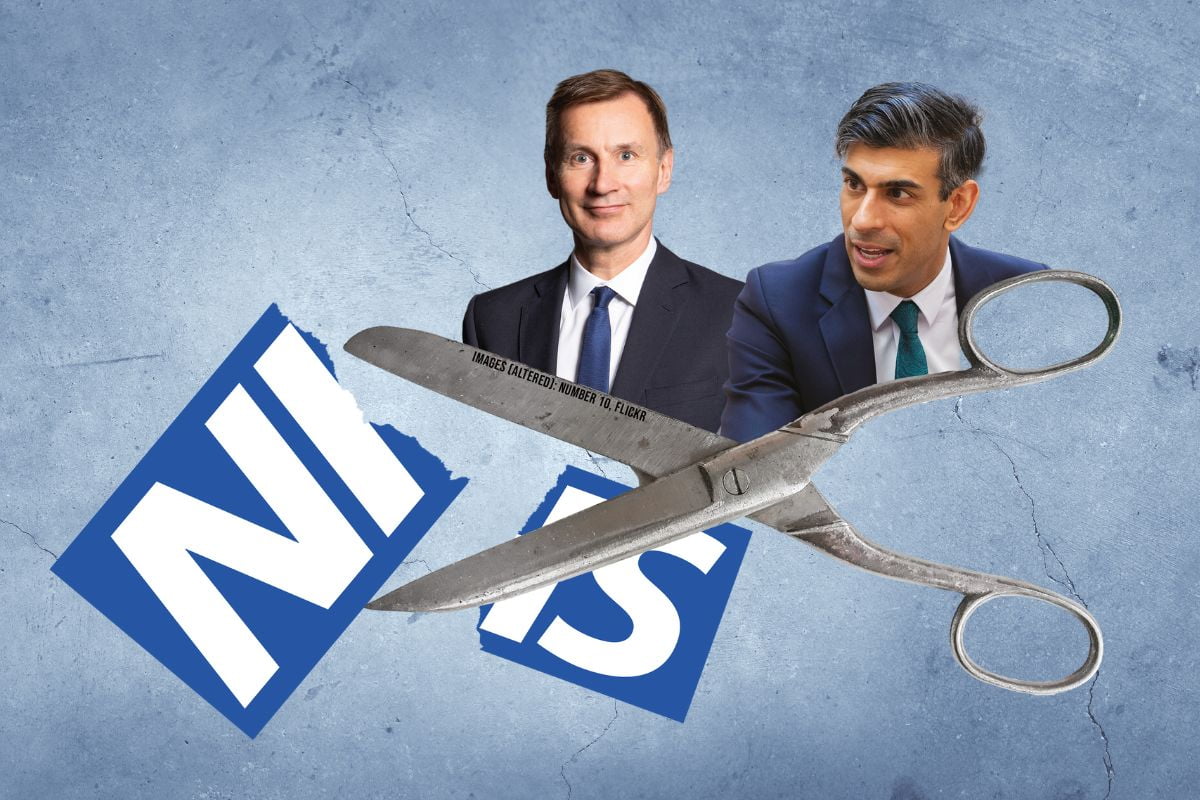 NHS cuts Hunt Sunak