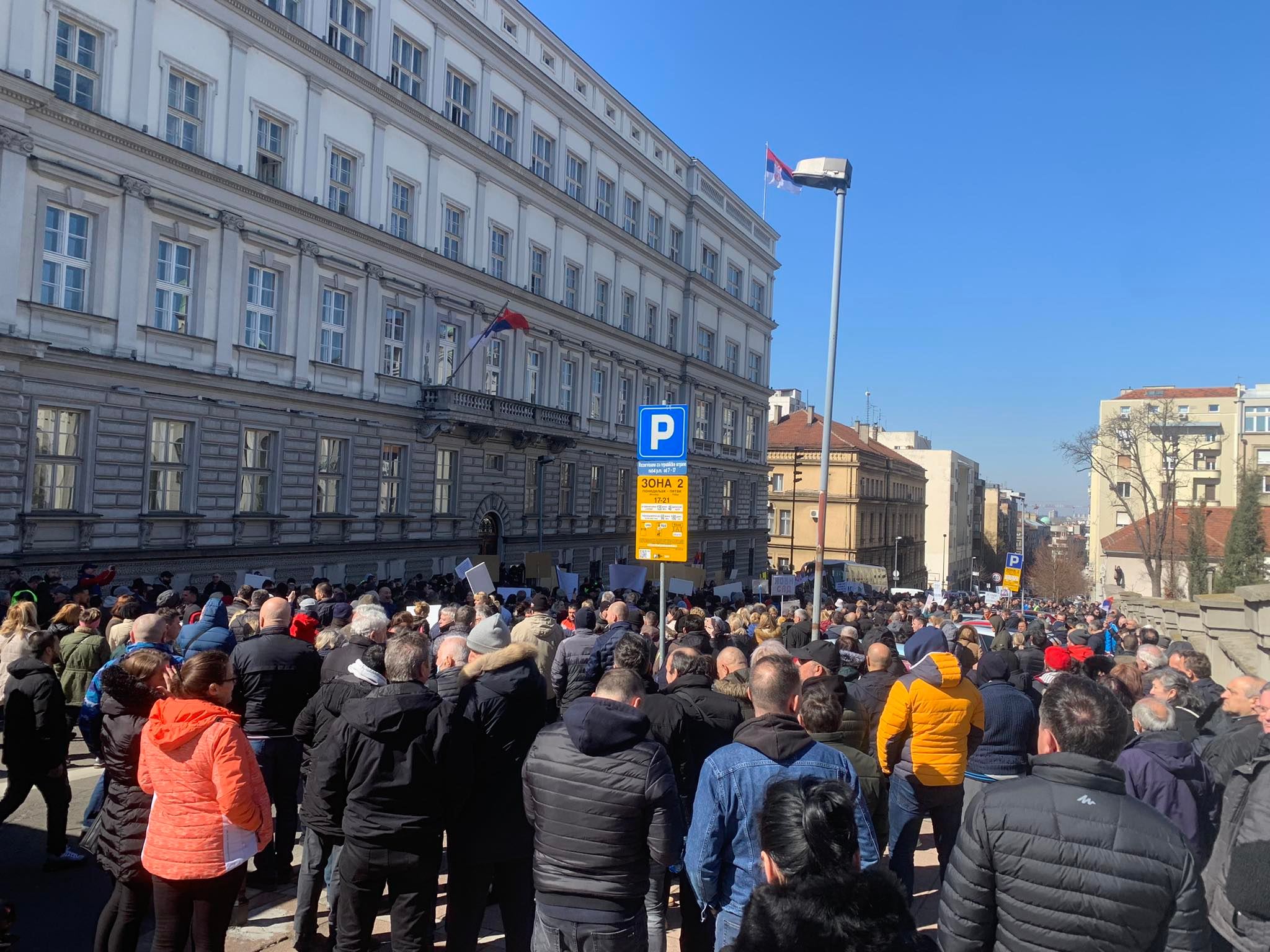 Srbija Protest pijačnih trgovaca protiv fiskalizacije