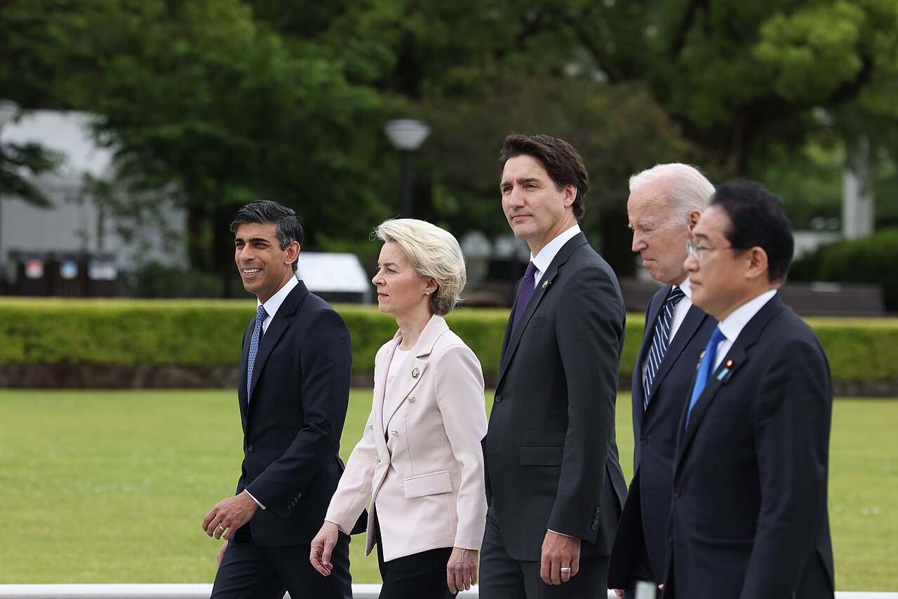 18/05/2023. Hiroshima, Japan. Prime Minister Rishi Sunak attends the G7 Leaders Summit in Hiroshima Japan. Picture by Simon Dawson / No 10 Downing Street